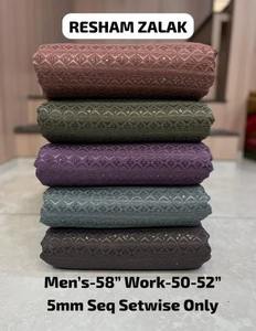Bulk Purchase Textile: Elegant Rayon Fabric with Silk (Resham) Thread Work for Men's Kurtas Soft & Flowing Material Wholesale - Product Image 6