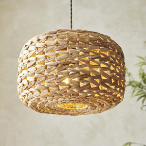 Natural Water Hyacinth <b>Hanging</b> Lamp Beauty Indoor & Outdoor Natural Pendant Light Top Selling Sustainable Lamps - Product Image 4