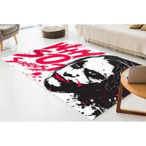Tapis Joker « Why So Serious », tapis de sol inspiré du Chevalier Noir, tapis fin non tissé - Product Image 5