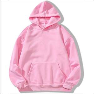 เสื้อสวมหัวแขนยาวมีฮู้ดเสื้อสวมหัวผ้าฝ้ายโพลีเอสเตอร์ย้อมสี250gsm สีต่างๆ100% - Product Image 1