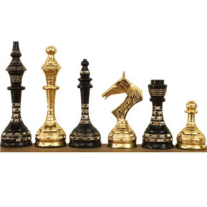 Juego de Ajedrez de Metal de moda, piezas de ajedrez de Metal de calidad Premium para mesa, juego de tablero de ajedrez de Metal más vendido a la venta - Product Image 4