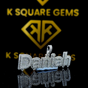 จี้เพชรโมอิสฮิปฮอปของผู้ชายพร้อมตัวอักษรนำโชคและหมายเลขเครื่องประดับฮิปฮอปสำหรับเด็ก - Product Image 4