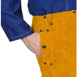 Pantalones de trabajo de soldadura Pantalones largos de cuero protector Ropa ignífuga Dividida - Product Image 3