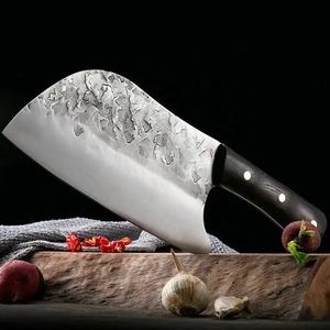 Custom Handmade 10-Inch Carbon Steel Chef Cleaver Knife with Unique Leather Sheath Beautiful Handle Customizable Supported - Product Image 3