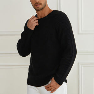 Nouvelle mode pull uni épais vierge chandails pour hommes pull respirant et confortable avec logo personnalisé pour hommes à vendre en ligne - Product Image 3