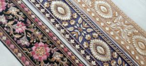 Rubans et lacets brodés à la machine sur mesure dans différents designs et couleurs pour robes de mariée de 3 couleurs. - Product Image 5