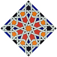 Carreaux à l'encaustique marocaine en ciment Carreaux de céramique classiques marocains personnalisés Carreaux de luxe Art déco à motif émaillé pour mur et sol
