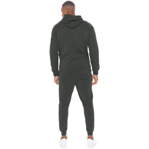 Logotipo personalizado color sólido hombres jogging ropa deportiva chándal de invierno personalizado 100% algodón polar chándales - Product Image 3