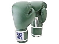 Gants de boxe basiques de 10 oz pour l'entraînement au Muay Thai, combat, poignet lacé, cuir synthétique PU pour le kick-boxing MMA dans le style des combattants