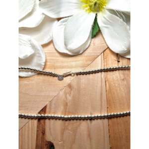 Navajo Handmade 4mm Sterling Silver Beaded Trendy Ball Heart Flower Patterns Featuring Pearls <b>Opals</b> Diamonds Religious Gift - Product Image 2