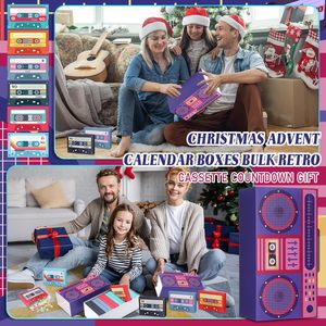 กล่องของชำร่วยงานปาร์ตี้นีออนยุค 80s 90s จำนวน 24 ชิ้น กล่องของขวัญงานปาร์ตี้รูปเครื่องเล่นวิทยุ ปฏิทินนับถอยหลัง ของตกแต่งแนวฮิปฮอป รูปเทปคาสเซ็ต - Product Image 6