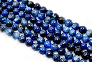 Piedras Preciosas de Cianita Auténticas de Calidad, Redondas de 8 mm, Naturales, para la Fabricación de Joyas, de la Marca Anshul Impex - Product Image 2