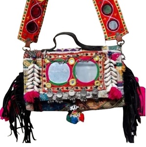 Bolsos de Hombro Banjara para Mujer, Bolsos de Mano Bordados Vintage de Lujo Personalizados, Bolsos de Hombro para Compras y Eventos Nocturnos, Venta al Por Mayor - Product Image 3