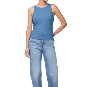 Camiseta sin Mangas con Estampado Estilo Hip Hop para Mujer, Tejido Transpirable 100% Poliéster, Cuello Redondo, Disponible en Varias Tallas y Colores - Product Image 1