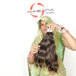 Vente en gros bon marché extensions de cheveux humains trame en vrac cheveux indiens bruts vague et styles de boucles sans traitement chimique - Product Image 1