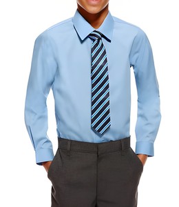 Camisas de uniforme escolar unisex OEM, camisa de vestir de manga larga al por mayor, Proveedor de Ropa escolar para niños y niñas, ropa formal para estudiantes de BD - Product Image 4