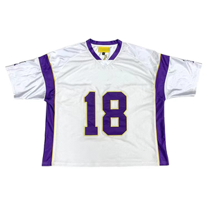 Fabricants de maillots de football américain classique personnalisés Maillot d'équipe de football de rue à sublimation en maille respirante - Product Image 4