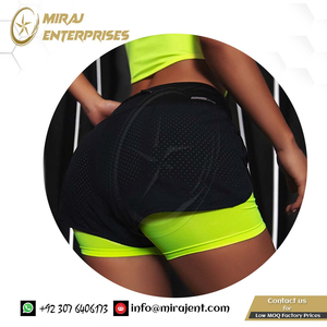 Fournisseur en gros de shorts deux pièces pour femmes gym fitness pantalons courts été décontracté femme course skinny yoga shorts leggings - Product Image 2