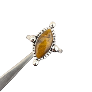 <b>Tiger</b> <b>Eye</b> Gemstone Natural Gemstone Handmade <b>Ring</b> Simple Solid 925 Sterling Silver Jewelry Sterling Silver 925 Stamped <b>Ring</b> - Product Image 1