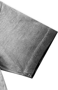 Camiseta de manga corta de gran tamaño alargada con hombros caídos y cuello redondo, lavada con lejía, Modal, a cuadros, transpirable para niñas - Product Image 3