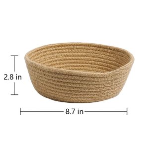 Organize with elegance using our Storage <b>Shelves</b> Jute <b>Baskets</b> - Product Image 4