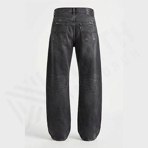 กางเกงยีนส์ผู้ชายสไตล์ใหม่ ผลิตจากผ้ายีนส์ เอวสูง ซักแล้ว ระบายอากาศได้ดี รับผลิตตามสั่ง ขายส่ง สีตามสั่ง - Product Image 2