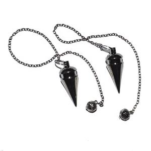 Péndulo de gota de Metal negro, piedra curativa Natural, Péndulo de latón y Metal negro, precio más bajo - Product Image 3