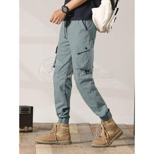 Casual Men Streetwear <b>Trousers</b> With Zipper Pockets And Relaxed Fit For Daily Wear Fashion Men Streetwear <b>Trousers</b> - Product Image 3