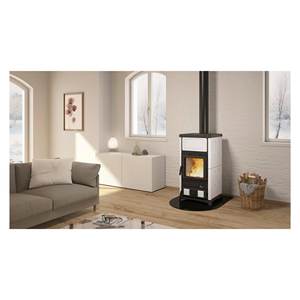 Estufa de Leña Blanca CONCITA de 11.8kW, 5 Estrellas, Modelo 3000391, Garantía de 16 Años - Product Image 2