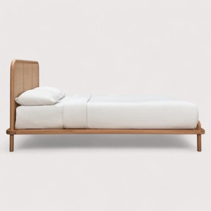 Camas de plataforma flotante de madera de teca ligera personalizables, cama de ratán duradera tamaño King/Queen, muebles de dormitorio para el hogar y el apartamento - Product Image 6