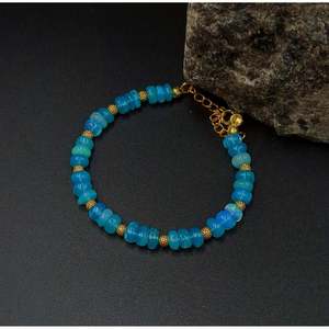 Handmade Ethiopian Blue Opal 18K Gold Filled Geometric Pattern Religious Trendy for Weddings Gifts Mainly Made <b>Copper</b> Pearl - Product Image 6