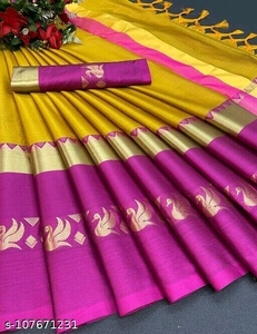 Latest Fashionable <strong>South</strong> Indian <strong>Pure</strong> Cotton <strong>Silk</strong> Woven <strong>Saree</strong> for Wedding &amp; Casual Wear Sari for Ladies Wholesale Exporter <strong>India</strong>