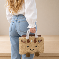 Sac fourre-tout en toile tendance 2026 pour femme, motif dessin animé adorable, sac à bandoulière souple et mignon pour usage quotidien, vente en gros