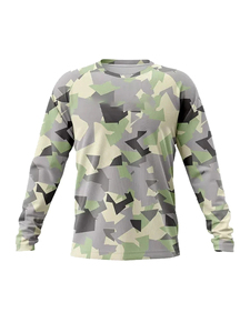 เสื้อตกปลามีฮู้ดแขนยาวพิมพ์ซับลิเมชัน UPF 50แห้งเร็วเสื้อผ้าตกปลาโพลีเอสเตอร์กลางแจ้งขายส่งสำหรับผู้ชาย - Product Image 2