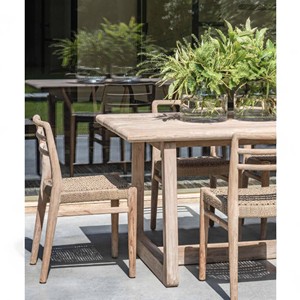 Longues tables de salle à manger d'extérieur élégantes en bois massif Mobilier de patio en teck de qualité hôtelière écologique Table de billard de parc en bois durable - Product Image 3