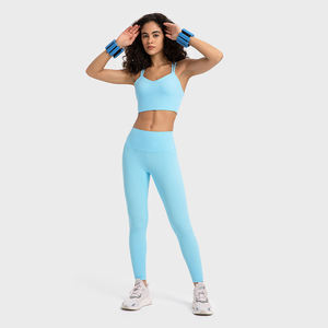 Nouveau soutien-gorge de sport pour femme à maintien élevé, personnalisable avec logo avant, couleurs variées, respirant, en Spandex/Nylon, service OEM, pour la gym, le fitness et la course à pied - Product Image 6