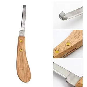 Cuchillo Ortopédico para Cascos de Caballos con Hojas Laterales Izquierda y Derecha, Instrumento Veterinario para el Corte de Cascos - Product Image 4