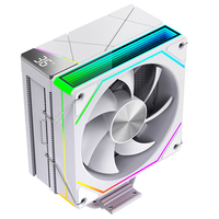 Refroidisseur d'air pour processeur XINMAI avec 4 caloducs, ventilateur PWM ARGB de 120 mm, affichage numérique pour Intel LGA1851 1700 AMD AM5 PC de jeu