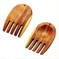 Ensemble de deux cuillères à salade écologiques en résine de 11 pouces, personnalisables, compatibles lave-vaisselle, outils à salade pour la maison et la cuisine, fabriqués en Inde