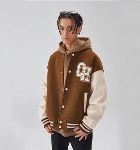 2025แจ็กเก็ตบอลสำหรับผู้ชาย, แจ็คเก็ตตัวในวิทยาลัยบอลสำหรับผู้ชายระบายอากาศได้ดีปักลายตัวอักษรขนาดฤดูหนาว - Product Image 4