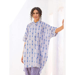 Camisa Oversize de Algodón Marlowe con Cuello de Camisa - Product Image 1