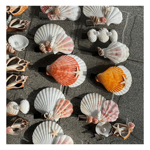 Pince à cheveux en coquillage naturel, bijou fait main au Vietnam pour femmes et filles, accessoire de coiffure tendance pour la décoration des tenues - Product Image 2