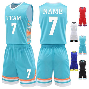 Maillot et short de basket rétro personnalisés, uniforme d'équipe réversible en mesh pour adultes, antibactérien, 100% polyester - Product Image 4