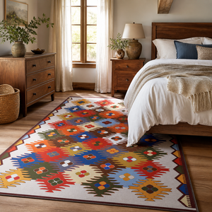 Tapis lavable en chenille RW303 Fez Claret Boho de Rug Weavers, disponible en 10 tailles, pour dropshipping et vente en gros - Product Image 6