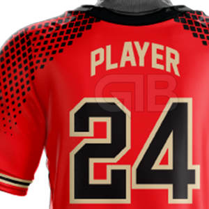 Vente directe d'usine-Ensemble de vêtements de sport respirants avec maillot de baseball à manches courtes pour hommes - Product Image 6