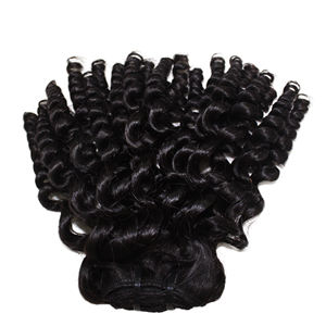 Mejor VENTA DE DOBLE dibujado vietnamita humano profundo rizado cabello crudo birmano rizado virgen trama de cabello para mujeres estilo ondulado - Product Image 1