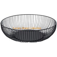 Ensemble de 3 seaux et paniers de rangement robustes en métal plaqué or rose avec deux plateaux de panier et porte-stylo et porte-couverts, finition brillante
