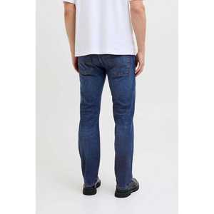 J & J Jeans en denim taille haute à coupe droite pour homme, style vintage gothique hip-hop, streetwear, D/bleu, coupe ample, tricoté de couleur foncée et claire - Product Image 3