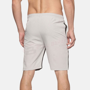 Pantalones cortos informales para hombre, cómodos, ligeros, para uso diario, con cintura media elástica y cordón, tela suave, patrón sólido - Product Image 3