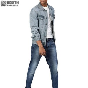 2025 nouveau Style tendance coupe ajustée décontracté veste en jean de haute qualité avec Logo avant vente chaude canard à la mode hommes - Product Image 1